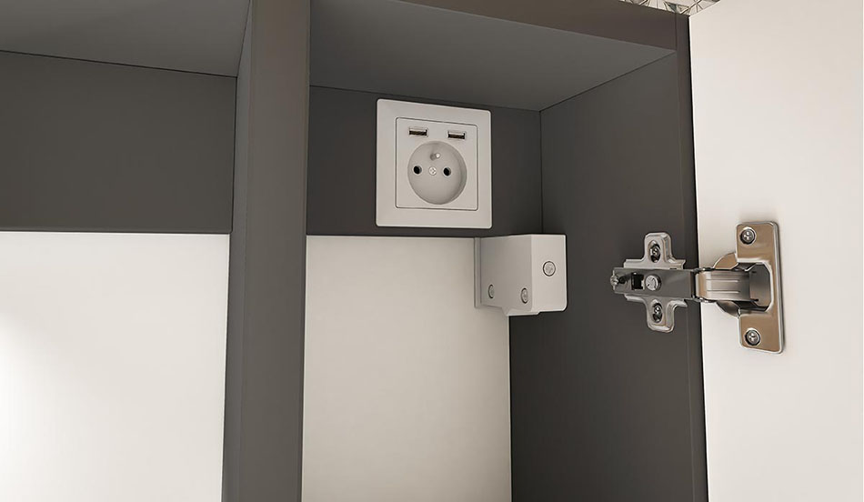 Schakelaar achtergrondverlichting + USB
