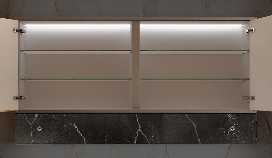 Lily LED-kast met intelligente spiegel en Bluetooth-functie | ARTFORMA