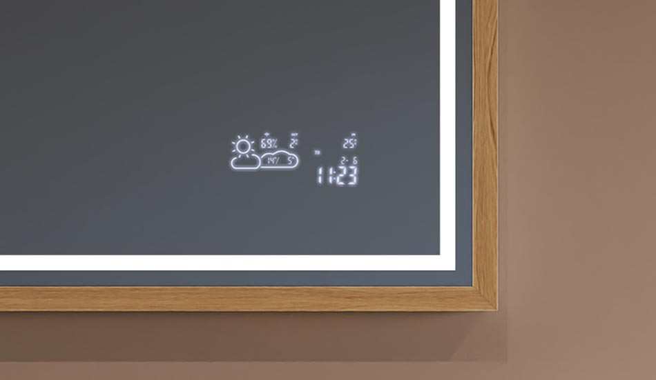 Loft-spiegel met zwart frame voor moderne en minimalistische badkamers | ARTFORMA