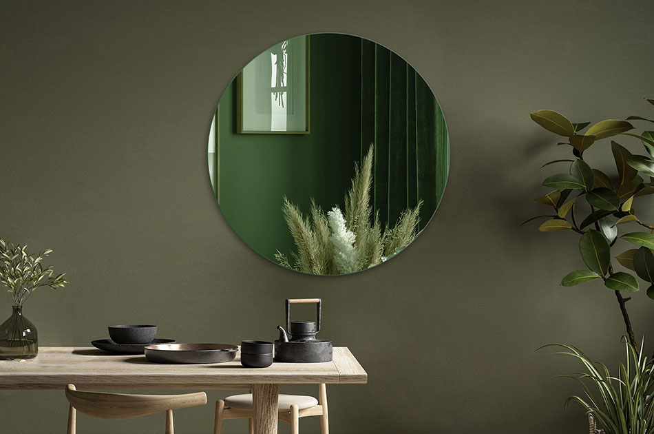 Een spiegel waarvan je de kleur van het glasblad kunt kiezen is een functionele en elegante accessoire in elk interieur. Kies een glaskleur die past bij jouw behoeften en de stijl van je ruimte. Je kunt kiezen uit verschillende tinten, waaronder goud en grafiet. De spiegel kan overal worden opgehangen, bijv. in de badkamer, slaapkamer, hal of woonkamer. Hij is eenvoudig in montage en dagelijks gebruik.
