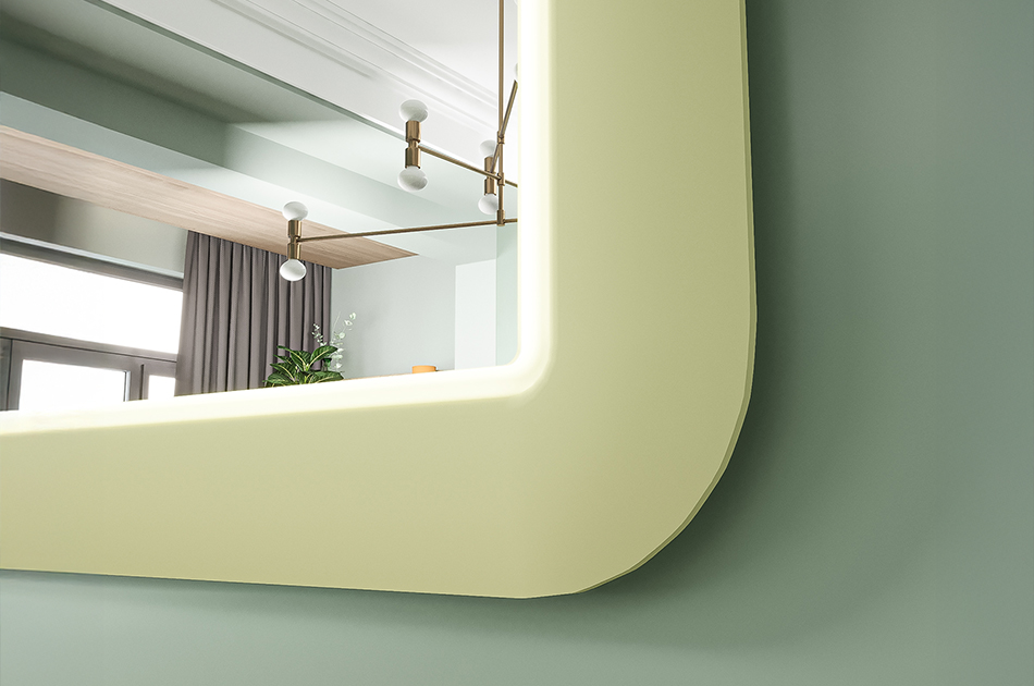 Spiegel in MDF-lijst