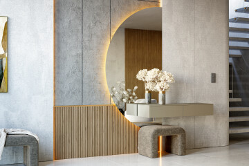 Halve cirkel spiegels