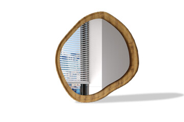 Spiegels in een houten lijst