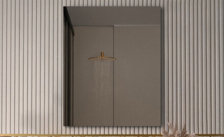 Rechthoekige spiegels zonder verlichting