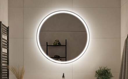 Ronde spiegels op batterijen