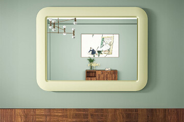 Spiegels in een MDF-frame