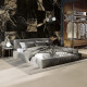 Geglazuurd vloertegels 60x120 zwart met gouden aders, glanzend, gerectificeerd A4H109 Pierre Black #3