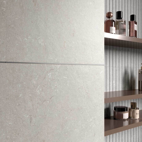 Wandtegels 60x120 cm, matgrijs A4H1097 Shellstone Grigio Rigat-One #4