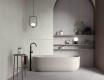 Wandtegels 60x120 cm, beige mat, A4H1100 Shellstone Beige Rigat-One