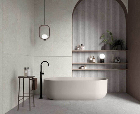 Vloertegels van gres 60x120 cm, taupe mat, A4H1102 Shellstone Taupe