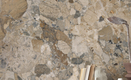 Grootformaat porselein 120x280, marmer, beige-grijs, glanzend, A4H1111 Calda Ambrozia