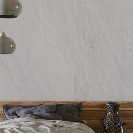 Geglazuurd vloertegels 60x120 cm, lichtgrijs, steenlook, mat, A4H1127 Agathos White #5