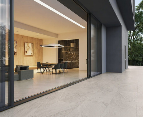 Geglazuurd vloertegels 120x280 cm, grijs steen, mat, A4H1129 Agathos Grey