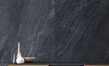Geglazuurd vloertegels 120x280 cm, antraciet, steenlook, mat, A4H1137 Agathos Anthracite
