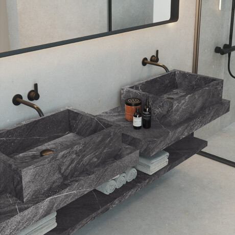 Geglazuurd vloertegels 120x280 cm, antraciet, steenlook, mat, A4H1137 Agathos Anthracite #2