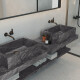 Geglazuurd vloertegels 120x280 cm, antraciet, steenlook, mat, A4H1137 Agathos Anthracite #2