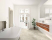 Vloertegels 60x120, lichtgrijs met een warme beige tint en aders, mat, A4H140 Ermetica Bianco