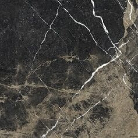 Geglazuurd vloertegels Pierre Black 120x120 cm, zwart glanzend met gouden aders, gerectificeerd A4H197 #10