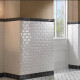 Afgeschuinde keramische wandtegel 10x20, wit glanzend, afgeschuind A4H22 Blanco Brillo #1