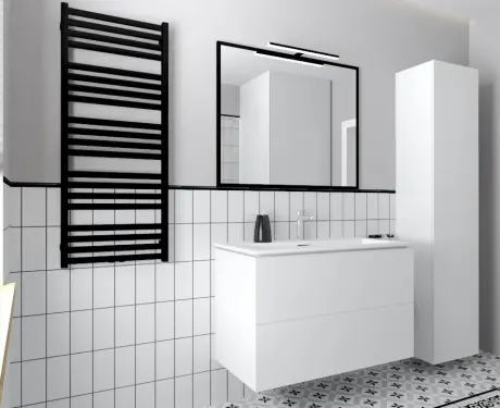 Keramische wandtegel 10x20, wit mat, vlak, A4H23 Blanco Mate