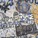 Geglazuurd vloertegels 120x280 cm, matgrijs, gerectificeerd A4H248 City Graffiti Grey #2