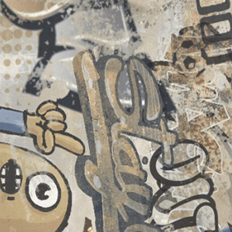 Geglazuurde vloertegels, grootformaat 120x280 cm, mat beige, gerectificeerd A4H255 City Graffiti Beige #7