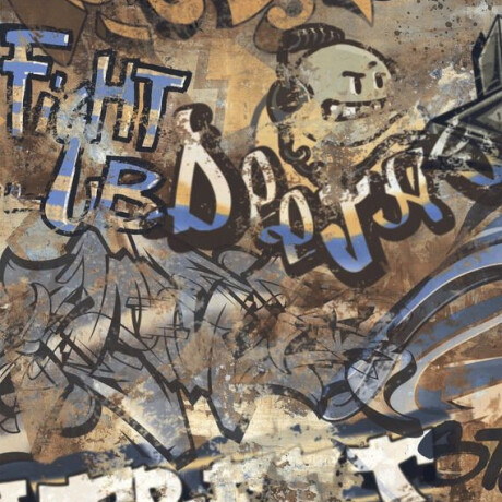 Geglazuurde vloertegels, grootformaat 120x280 cm, mat, gerectificeerd A4H262 City Graffiti Multicolor #3