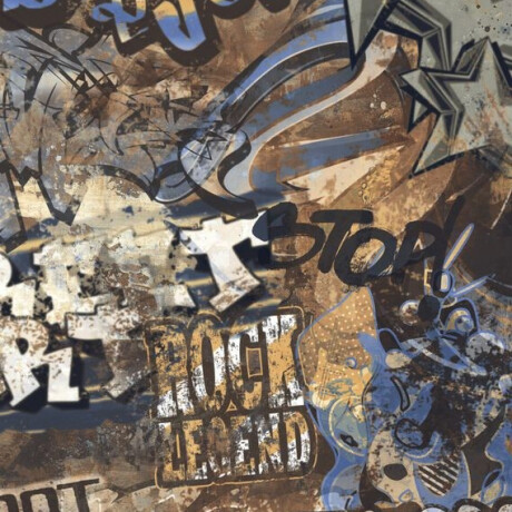 Geglazuurde vloertegels, grootformaat 120x280 cm, mat, gerectificeerd A4H262 City Graffiti Multicolor #4