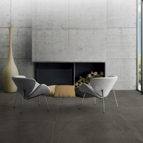 Geglazuurd vloertegels 120x120 cm, donkergrijs beton, mat, gerectificeerd A4H326 Massive Dimgray #4