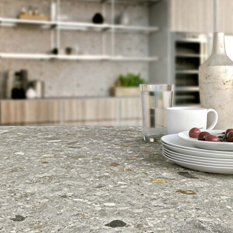Geglazuurd vloertegels 60x120 cm, lichtgrijs mat, gerectificeerd A4H418 Terrazzo Ceppo Di Gre Multi #18
