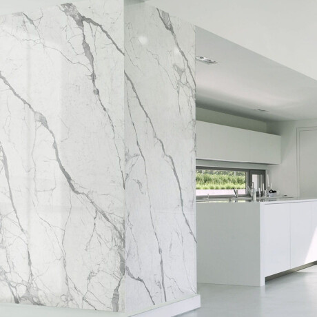 Geglazuurd vloertegels 120x280 cm, mat, met grijze aders, gerectificeerd A4H452 Statuario Superiore #4