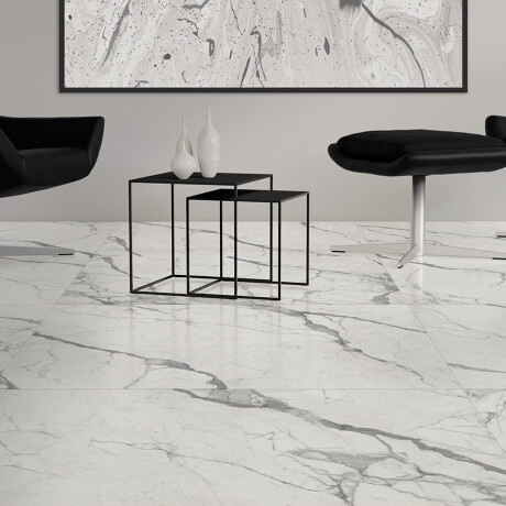 Geglazuurd vloertegels 120x120 cm, mat, met grijze aders, gerectificeerd A4H455 Statuario Superiore #3