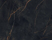 Bookmatch-steengoed 120x280, zwart marmer met gouden aders, glanzend A4H473 Sant Loreno