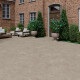 Vloertegels 100x100, travertijn, dwarsgesneden, mat, grijs-beige taupe A4H499 Chrono Stone #3