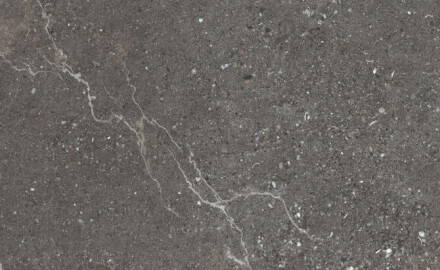 Steenachtige tegels met aders voor de vloer, 100x100, mat, donkergrijs A4H507 Volterra Stone