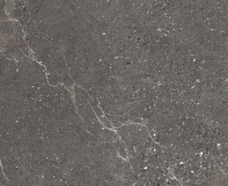 Steenachtige tegels met aders voor de vloer, 100x100, mat, donkergrijs A4H507 Volterra Stone