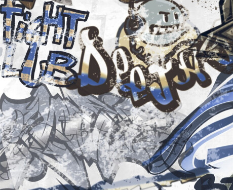 Geglazuurd vloertegels 120x280 cm, matgrijs, gerectificeerd A4H640 City Graffiti White