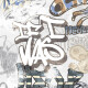 Geglazuurd vloertegels 120x280 cm, matgrijs, gerectificeerd A4H640 City Graffiti White #2