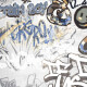 Geglazuurd vloertegels 120x280 cm, matgrijs, gerectificeerd A4H640 City Graffiti White #3