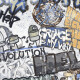Geglazuurd vloertegels 120x280 cm, matgrijs, gerectificeerd A4H640 City Graffiti White #4