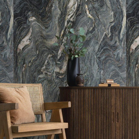 Grootformaat porselein 120x280, blauw marmer met lichte aders, glanzend, A4H677 Esplosione #3