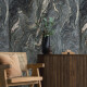Grootformaat porselein 120x280, blauw marmer met lichte aders, glanzend, A4H677 Esplosione #3