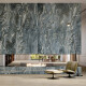 Grootformaat porselein 120x280, blauw marmer met lichte aders, glanzend, A4H677 Esplosione #5