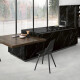 Grootformaat porselein 120x280, zwart marmer met witte aders, glanzend A4H687 Markina Black #7