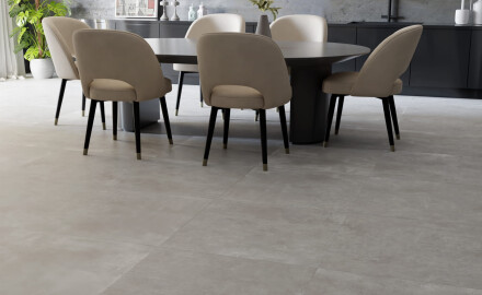 Grootformaat porselein 120x280, mat grijs beton A4H763 Louft Ash