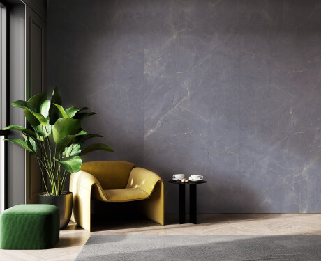 Grootformaat porselein 120x280, marmer met aders, glanzend, A4H808 Omani Cool