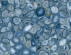 Grootformaat porselein 120x280, blauw agaat, glanzend, A4H832 Aghatina Azul