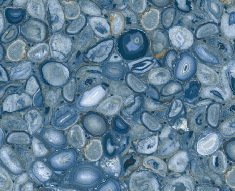 Grootformaat porselein 120x280, blauw agaat, glanzend, A4H832 Aghatina Azul