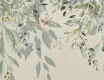 Wandtegels 60x120 cm, grijs met bloemmotieven, mat, A4H918 Flower