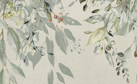 Wandtegels 60x120 cm, grijs met bloemmotieven, mat, A4H918 Flower
